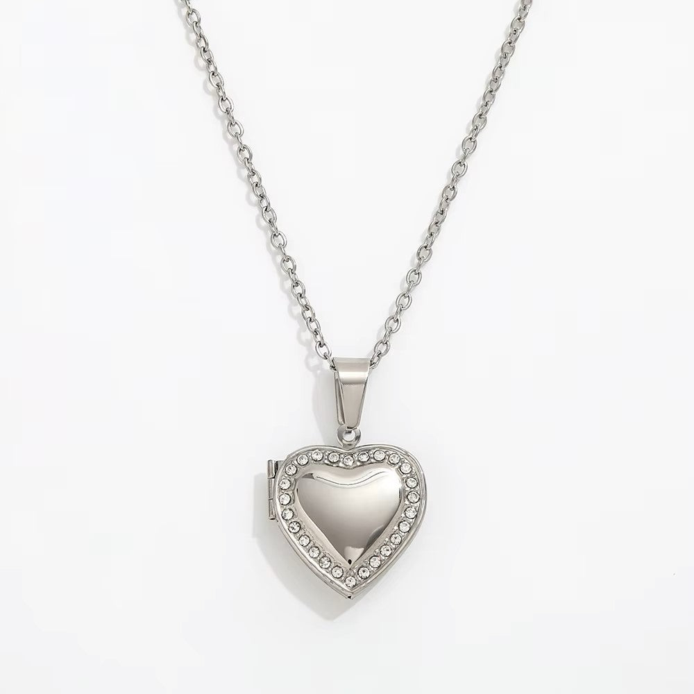 Heart Locket Necklace | 18K Gold Plated