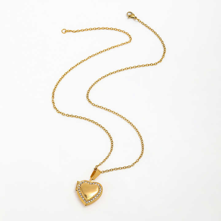 Heart Locket Necklace | 18K Gold Plated