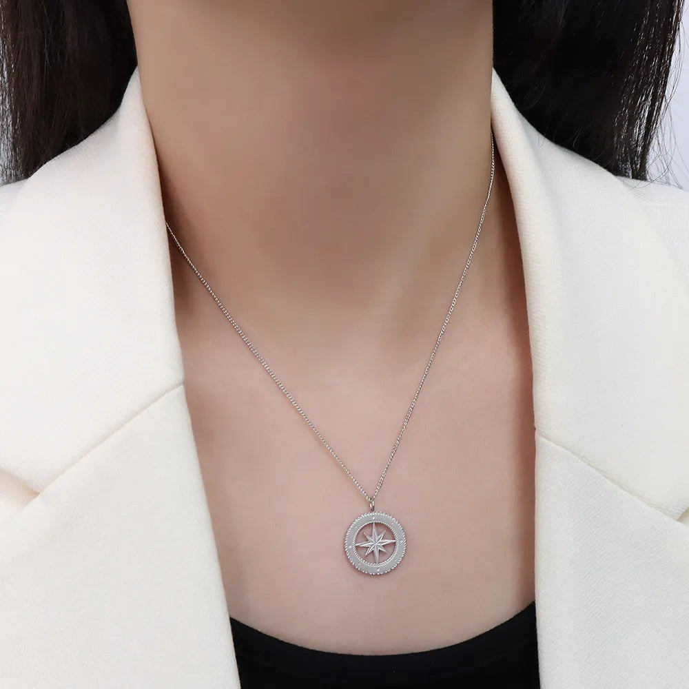 North Star 18K Gold Plated Pendant Necklace