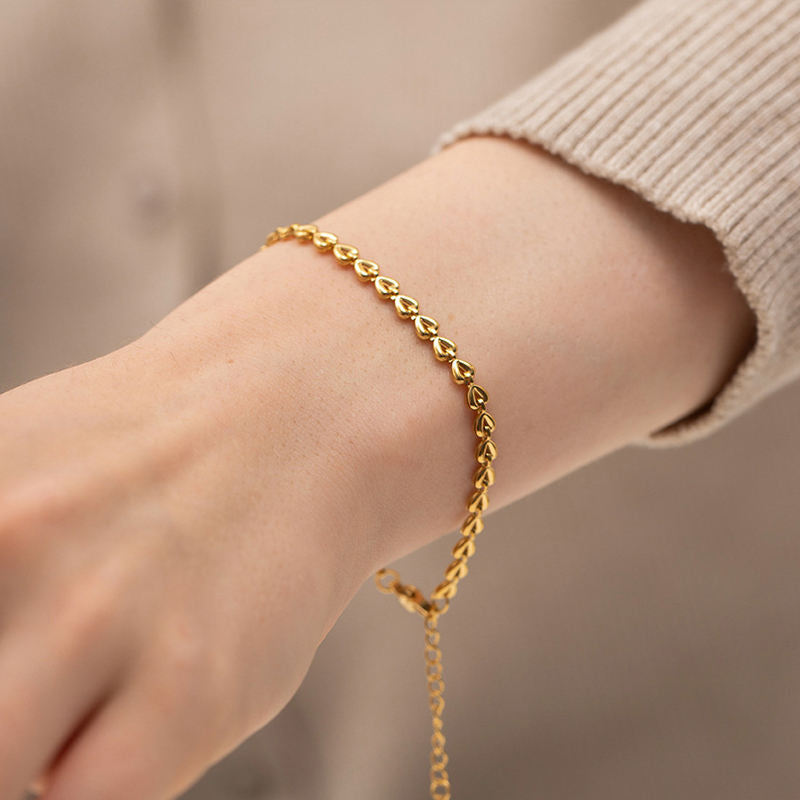 Heart Chain Adjustable Bracelet
