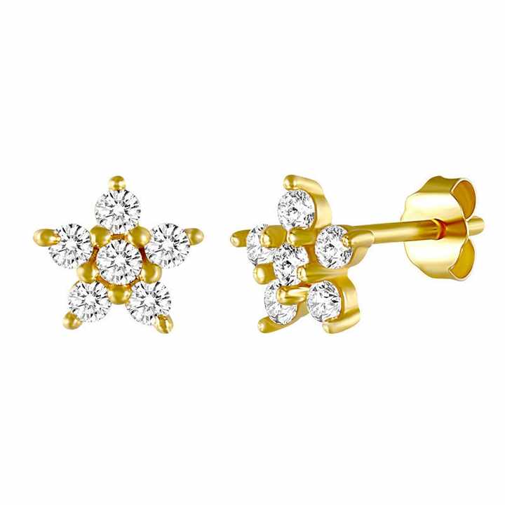 Pentastar Stud Earrings | 925 Sterling Silver