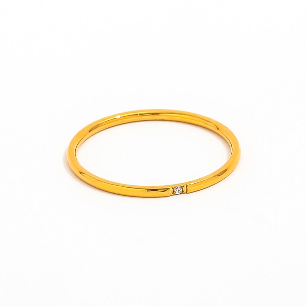 3pcs/set Dainty Zirconia Ring | 18K Gold Plated
