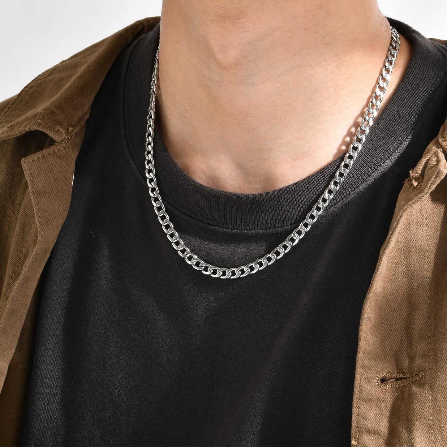 Chunky Cuban 18K Gold Plated Chain Necklace