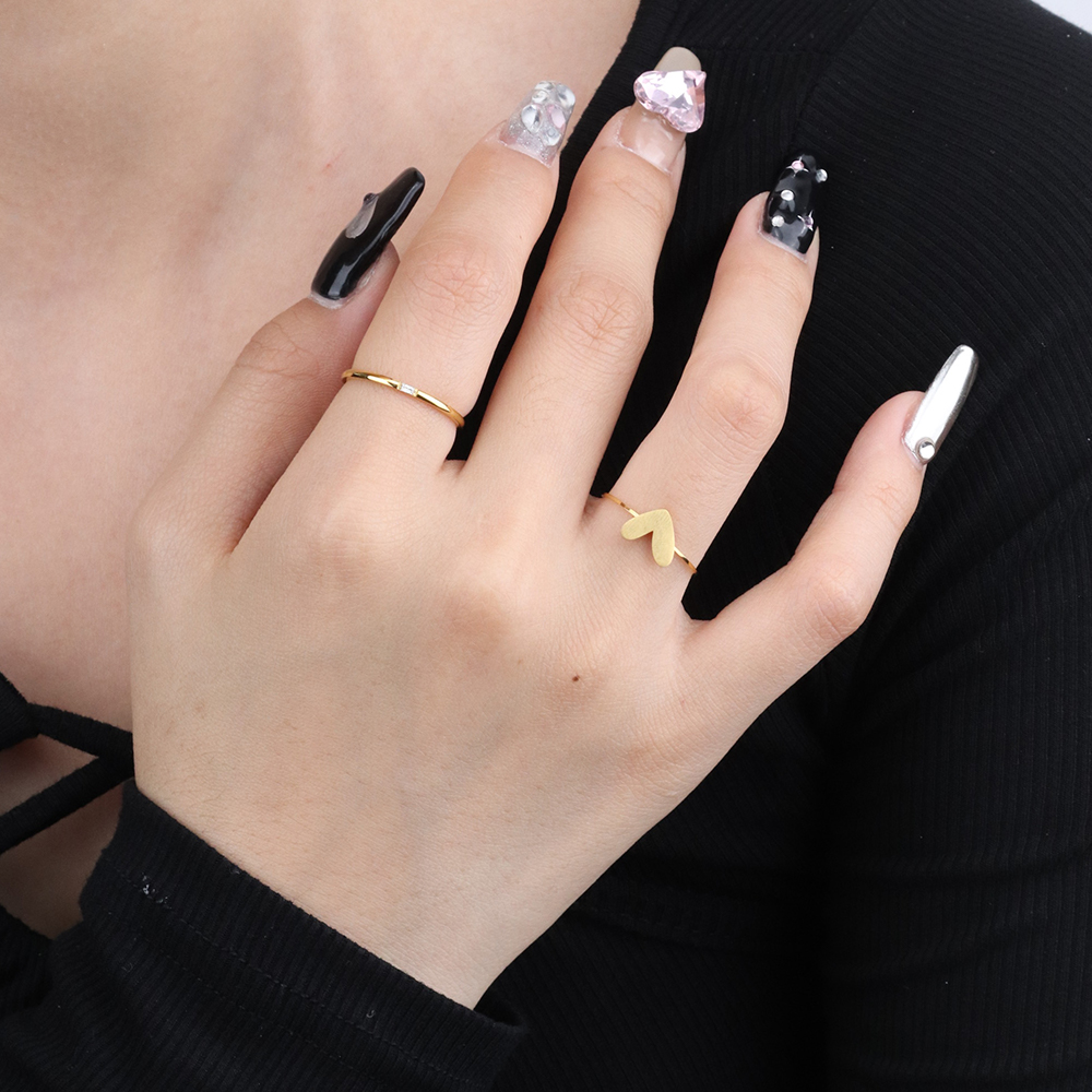 Dainty Heart Ring | 18K Gold Plated