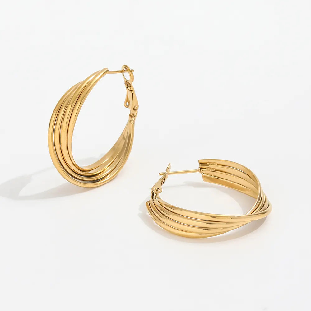 Multi-Layered Twisted Earrings