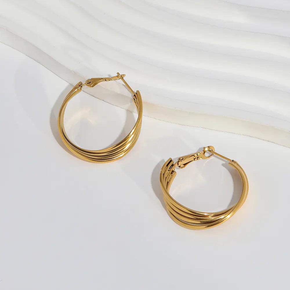Multi-Layered Twisted Earrings