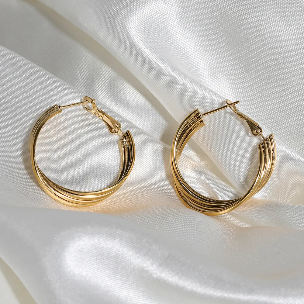 Multi-Layered Twisted Earrings