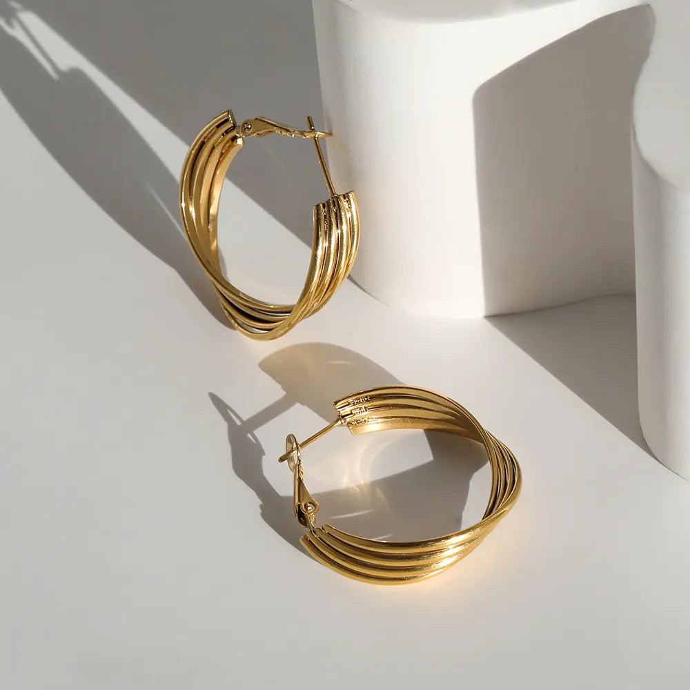 Multi-Layered Twisted Earrings