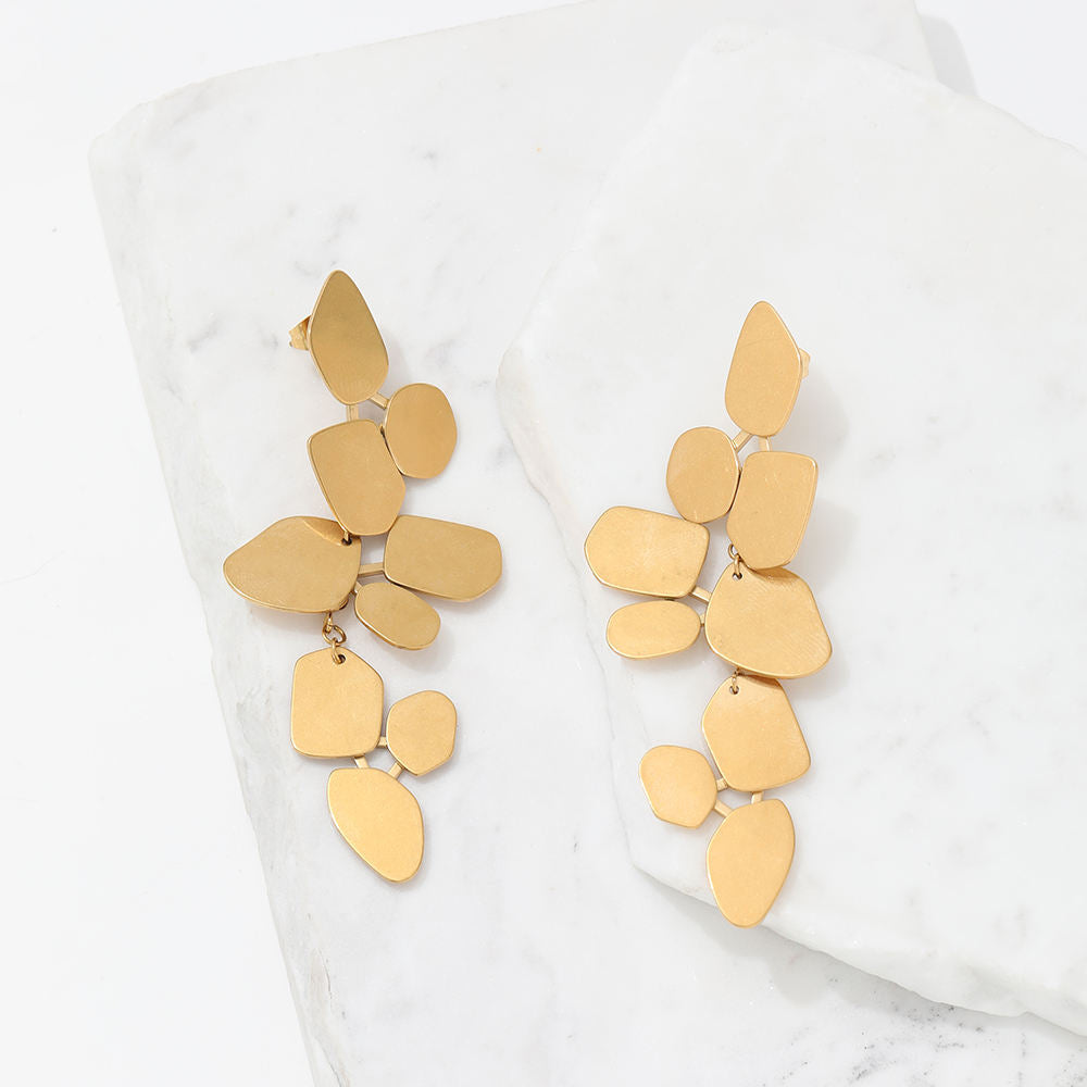 Statement Dangle Earrings | 18K Gold Plated