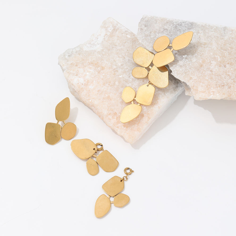 Statement Dangle Earrings | 18K Gold Plated