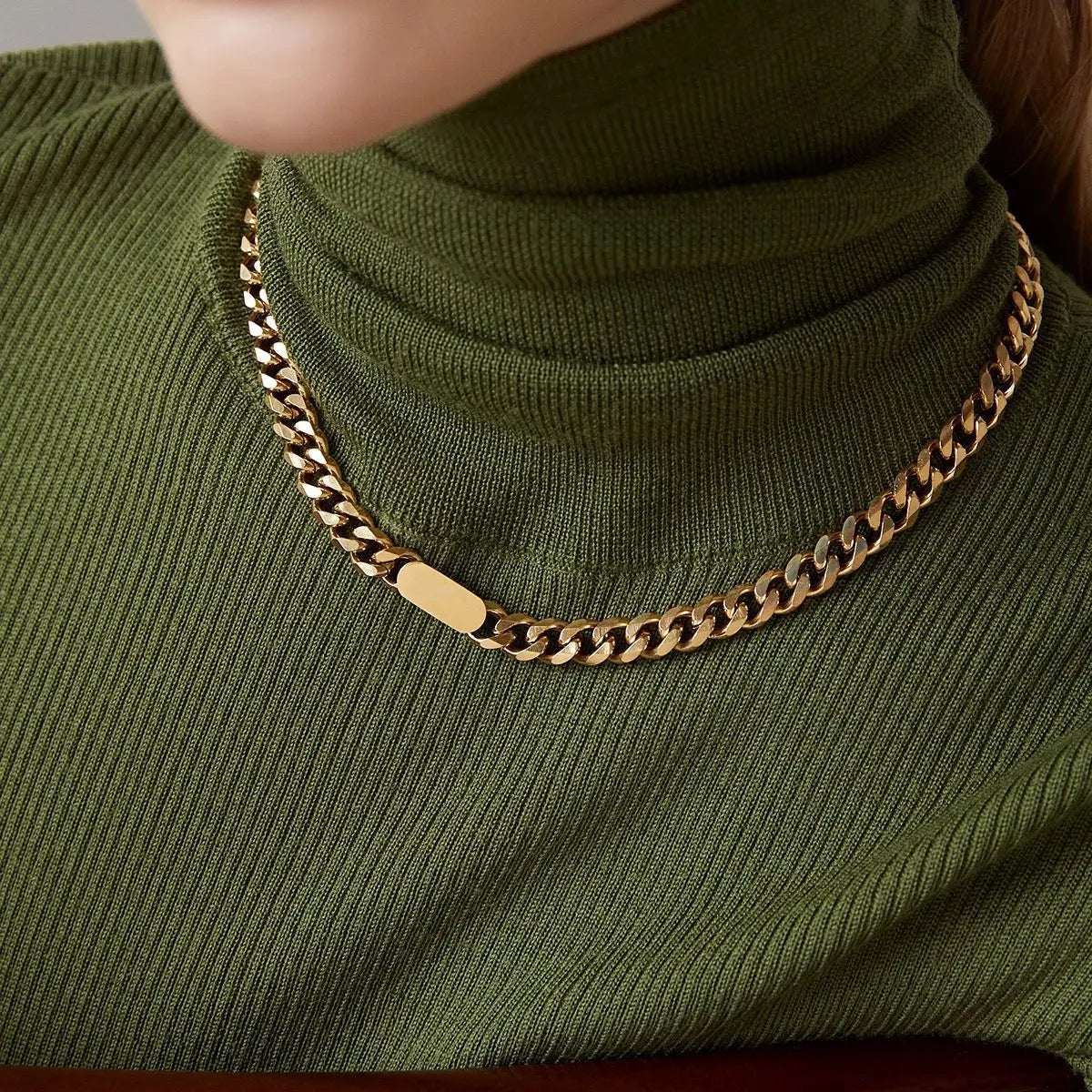 Cuban Necklace & Bracelet | 18K Gold Plated