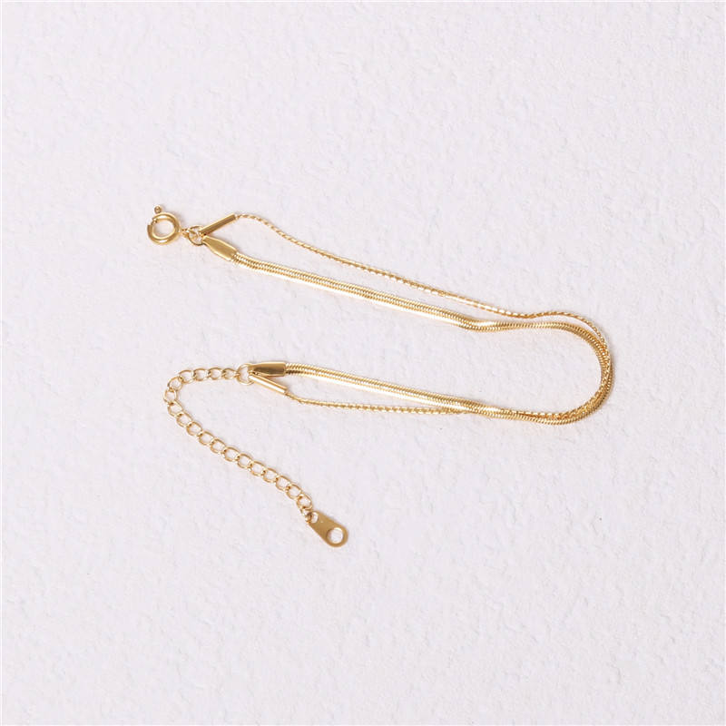 Double-layer 18K Gold Plated Chain Bracelet