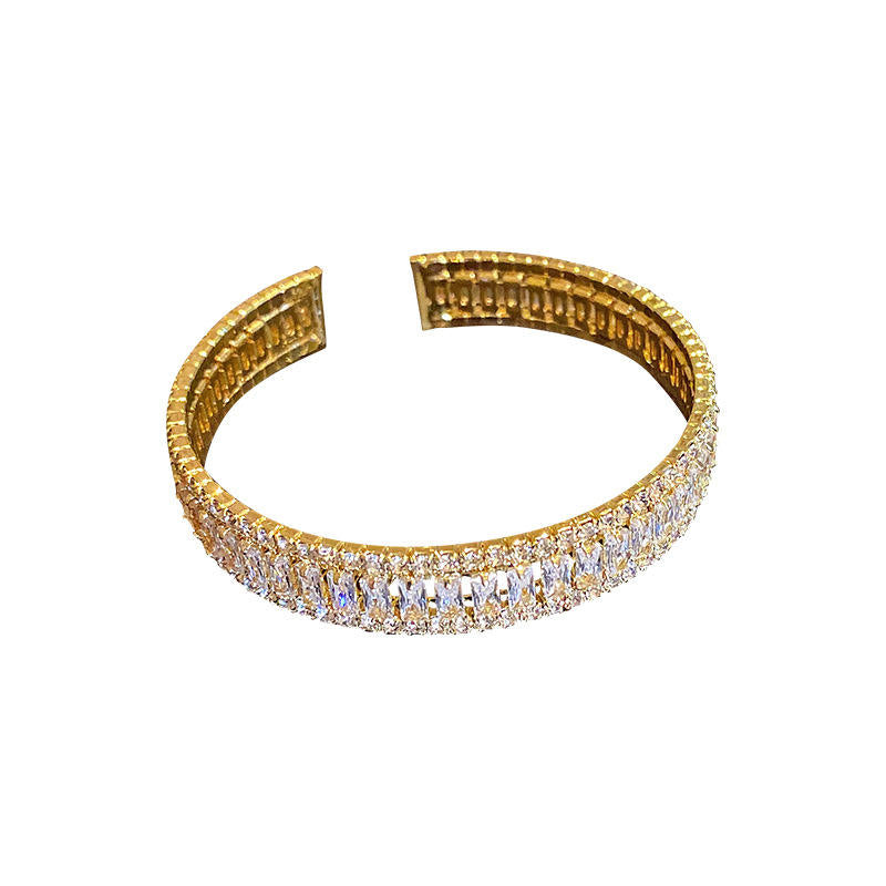 Crystal Rhinestone Cuff Bangle