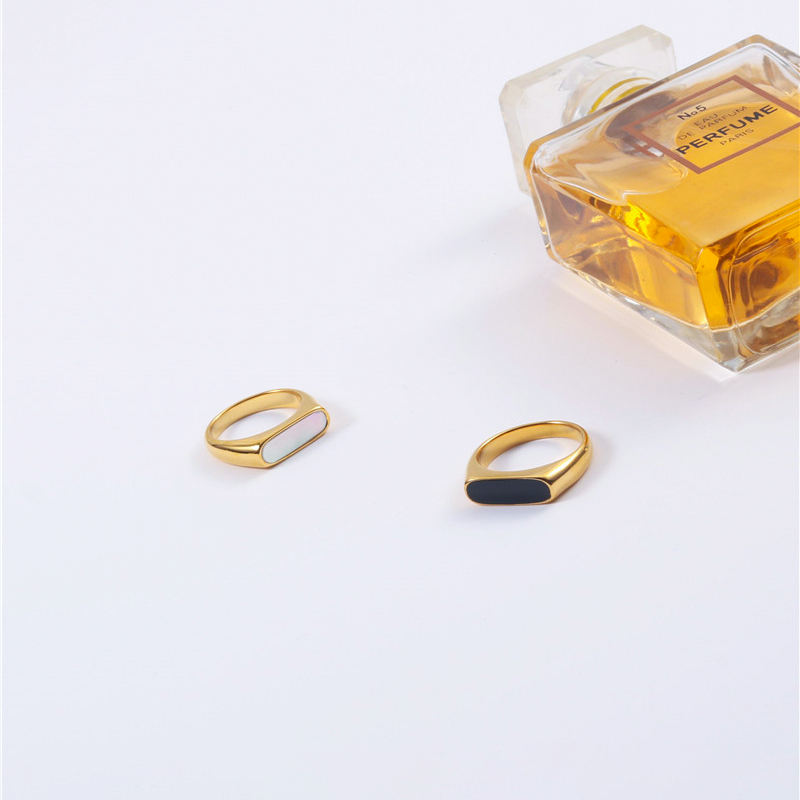 Enamel Rectangle Statement Ring