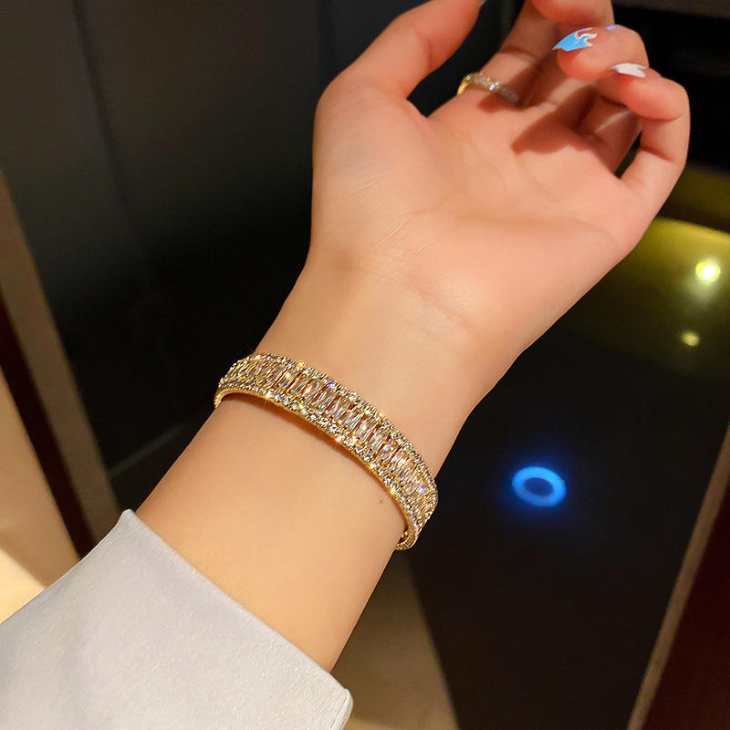 Crystal Rhinestone Cuff Bangle