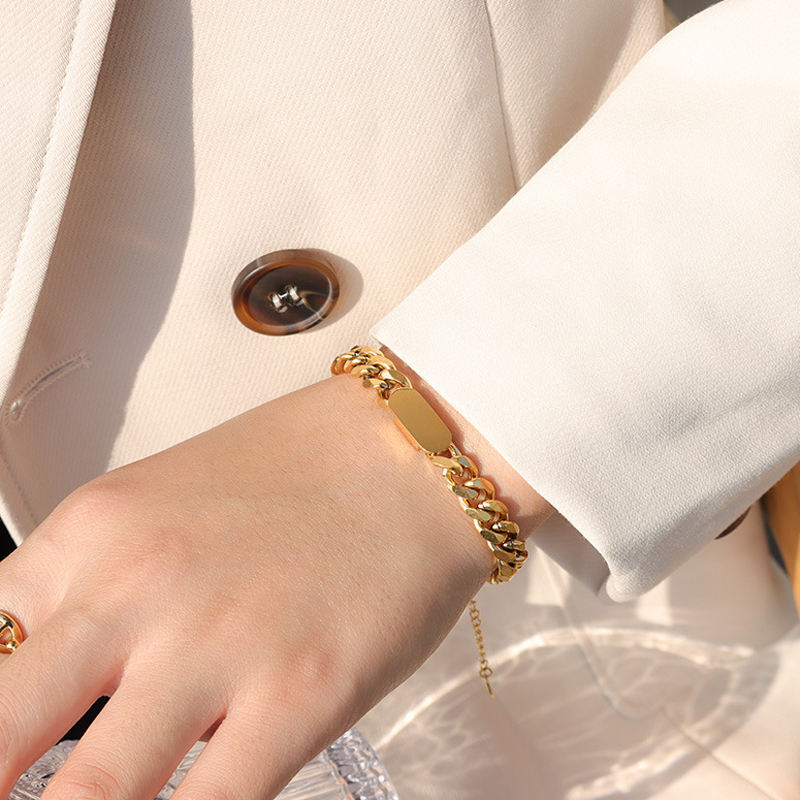 Cuban Necklace & Bracelet | 18K Gold Plated