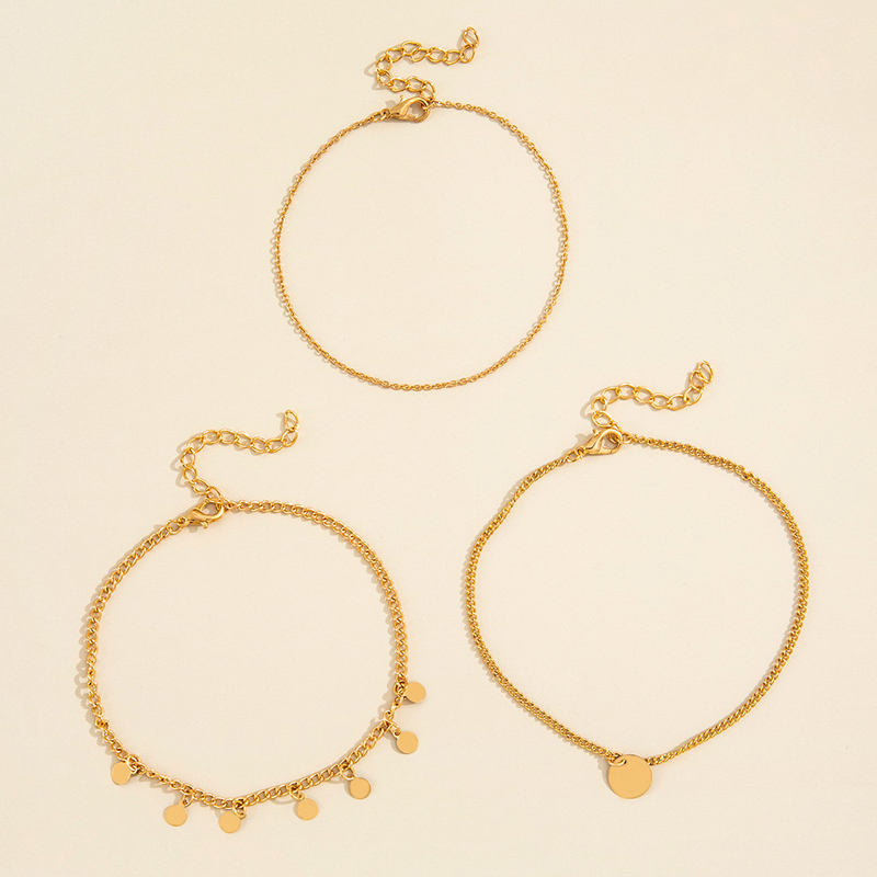 Bohemian Charm Set of 3 Anklet