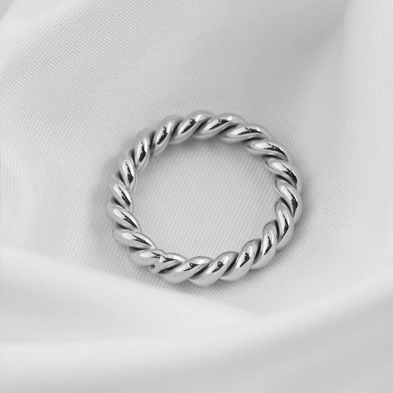Infinity 18K Gold Plated Twisted Ring