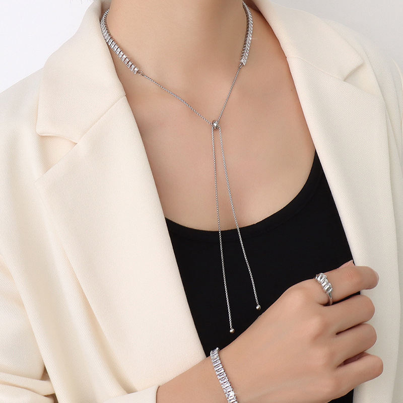 Tennis Necklace & Bracelet | Cubic Zirconia | 18K Gold Plated