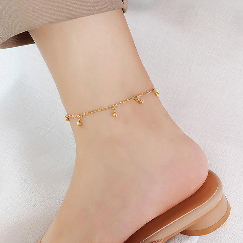 Charm Ball Gold and Silver Anklet