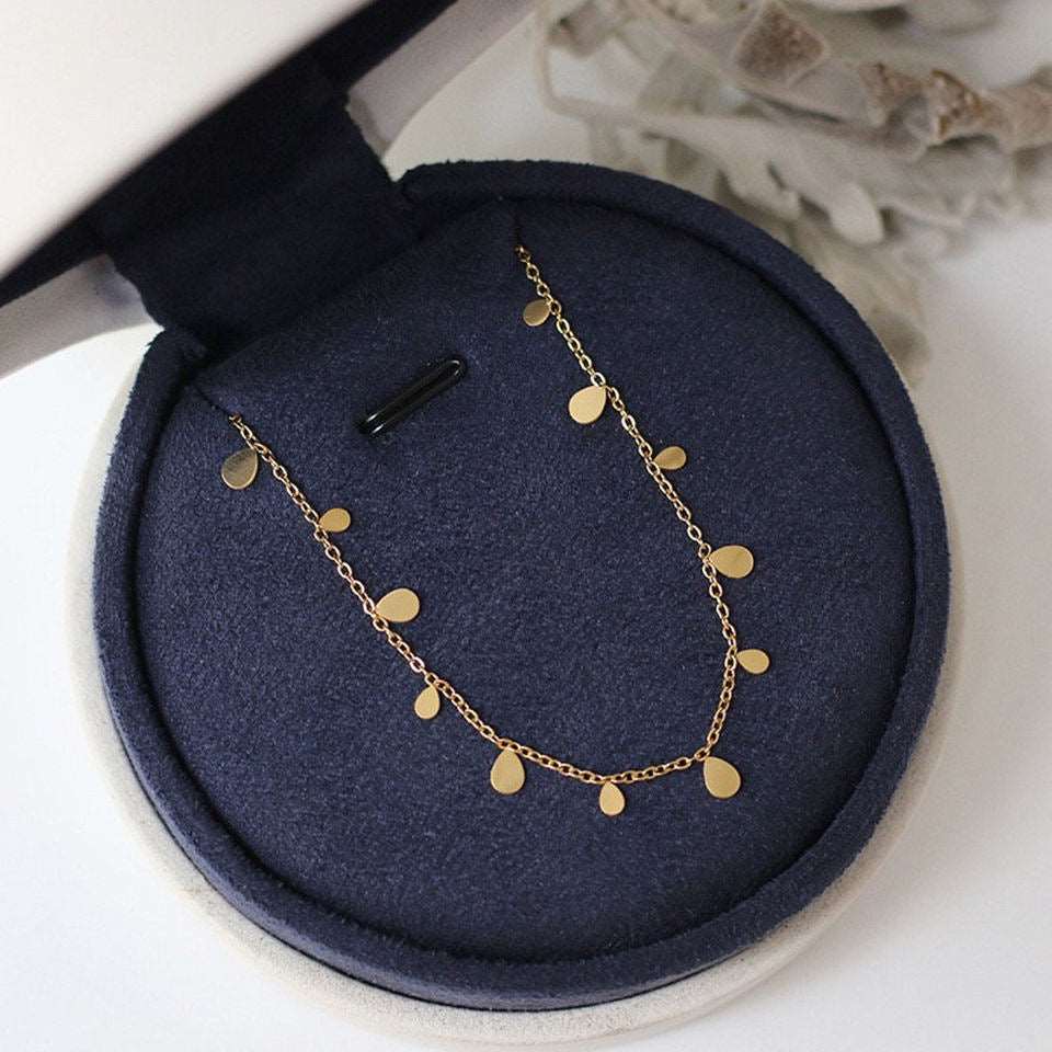 Dainty Choker 18K Gold Plated Charm Necklace