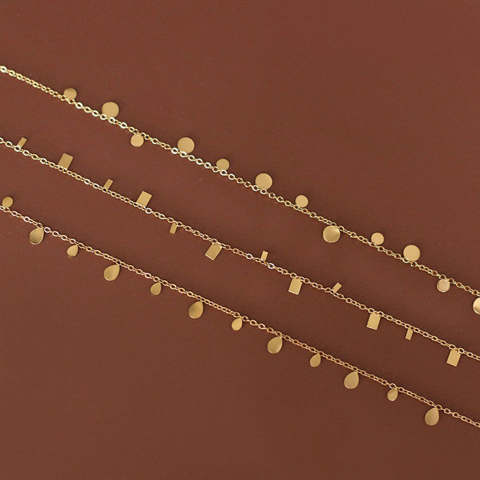 Dainty Choker 18K Gold Plated Charm Necklace