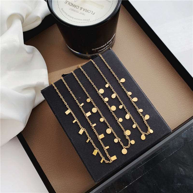 Dainty Choker 18K Gold Plated Charm Necklace