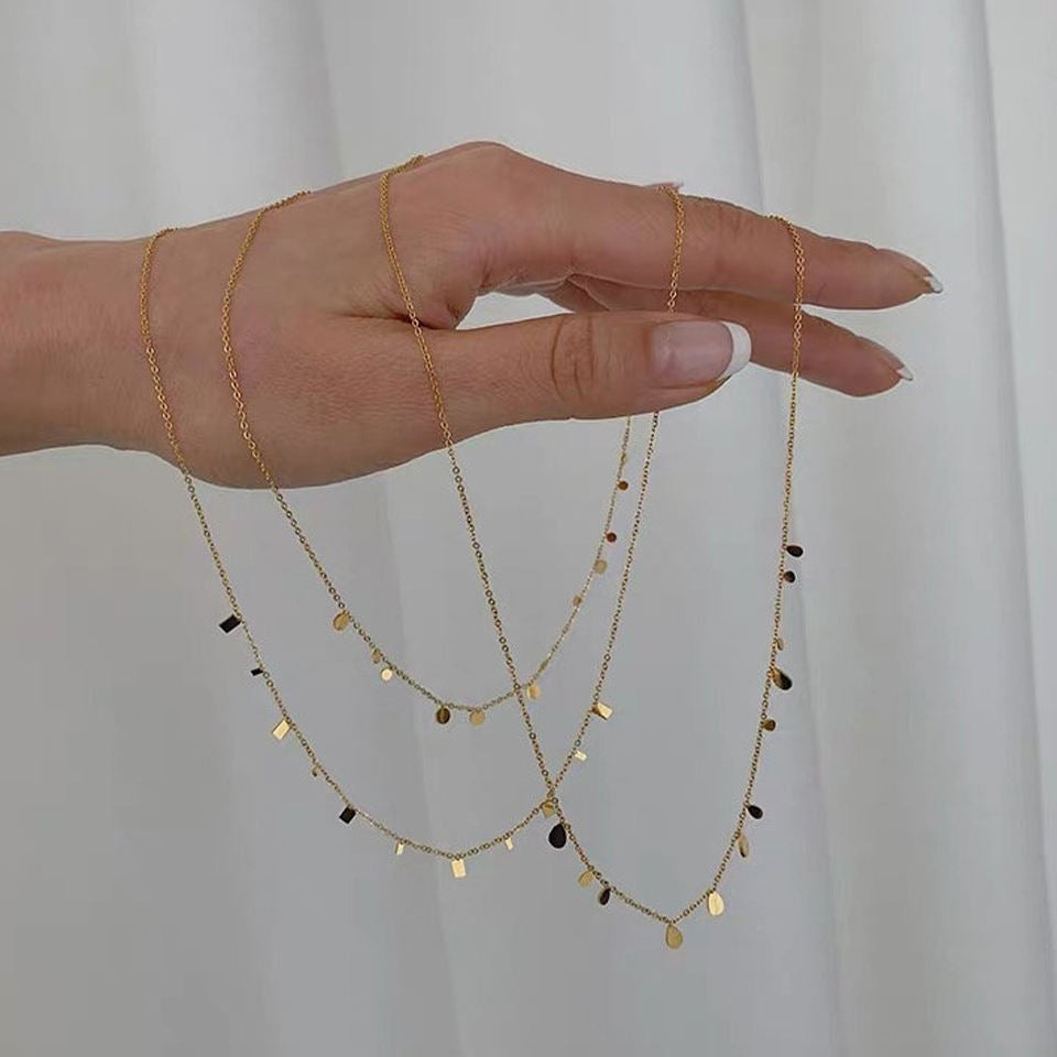 Dainty Choker 18K Gold Plated Charm Necklace
