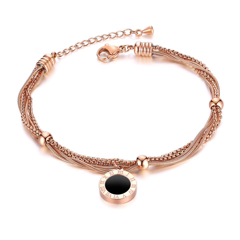 Multi-layer Roman Numerals Chain Bracelet