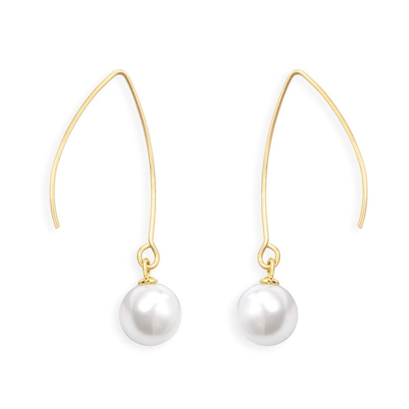 Pearl Drop 18K Gold Plated Earrings