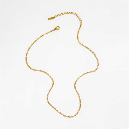 Box Chain Necklace | 18K Gold Plated