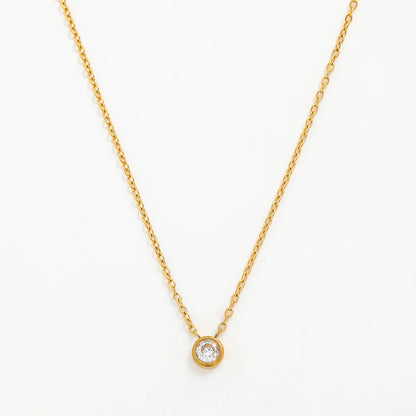 Dainty Zircon Pendant Necklace