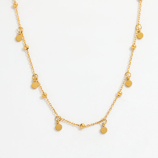 Dot Charm Necklace | 18K Gold Plated