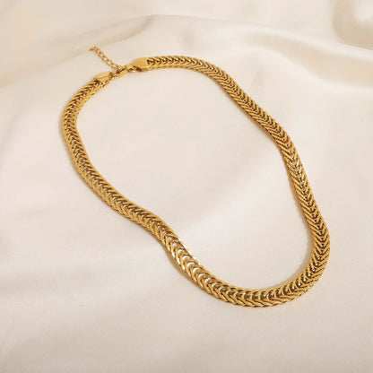 Chunky Knit Style Necklace and Bracelet
