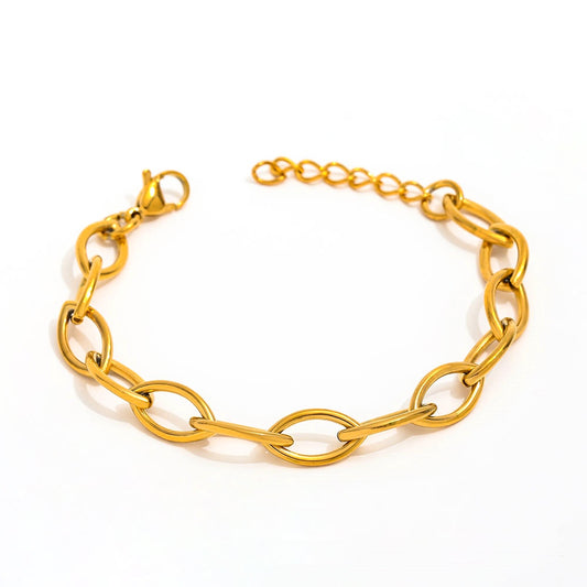Marquise Chain Bracelet | 18K Gold Plated