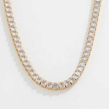 Tennis Cubic Zirconia 18K Gold Plated Set