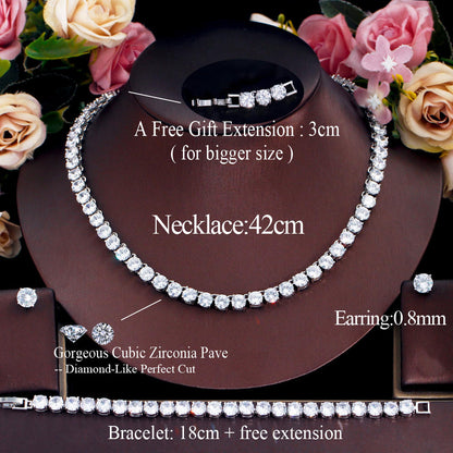 Tennis Jewellery Set | Cubic Zirconia