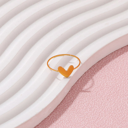 Dainty Heart Ring | 18K Gold Plated