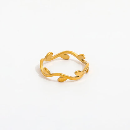 Leaf Design Ring | 18K Gold Plated