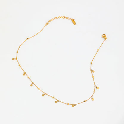 Dot Charm Necklace | 18K Gold Plated