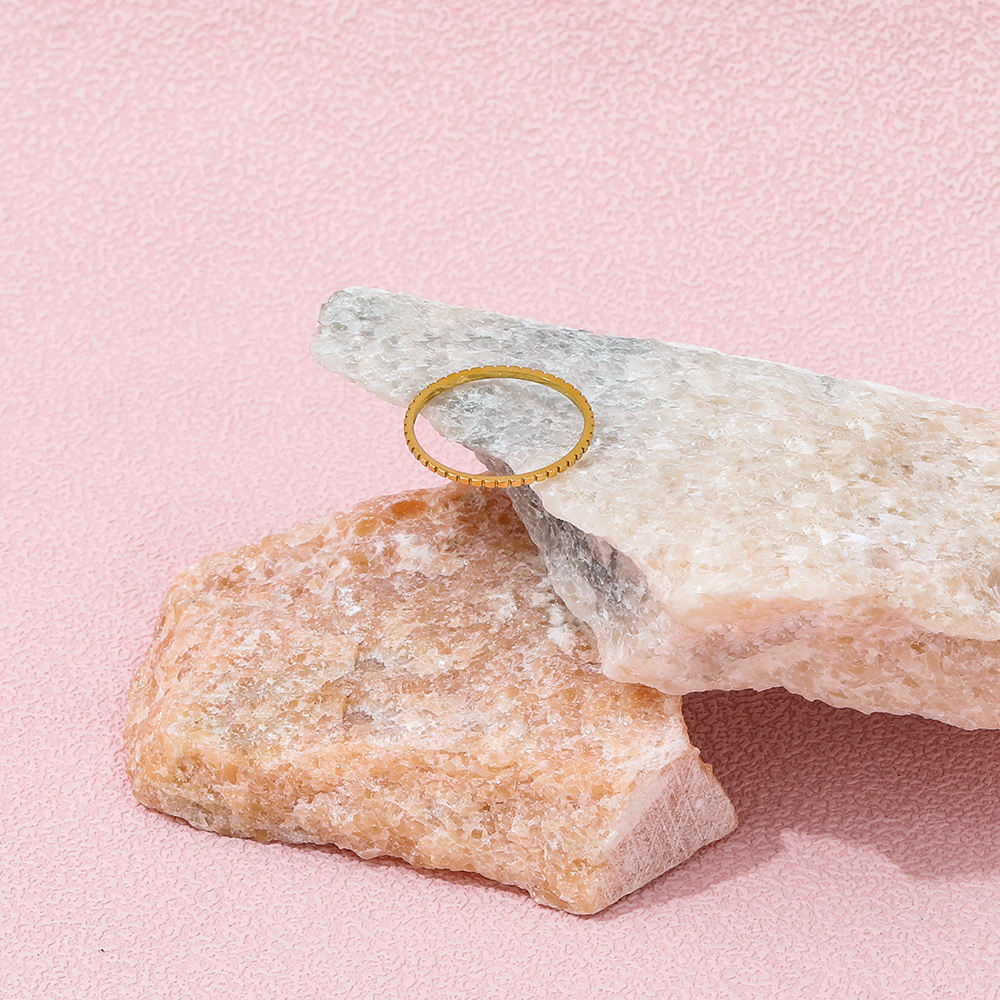 Dainty Gear Shape Ring | 18K Gold Plated