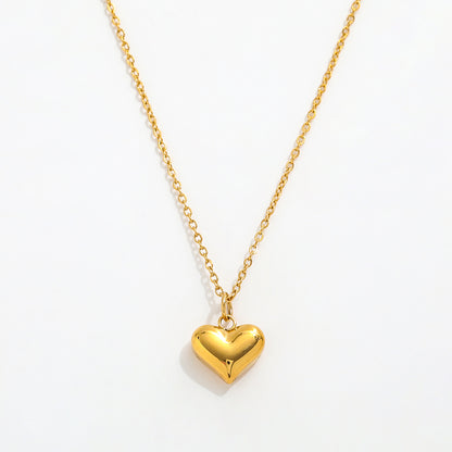 Heart Pendant Necklace | 18K Gold Plated