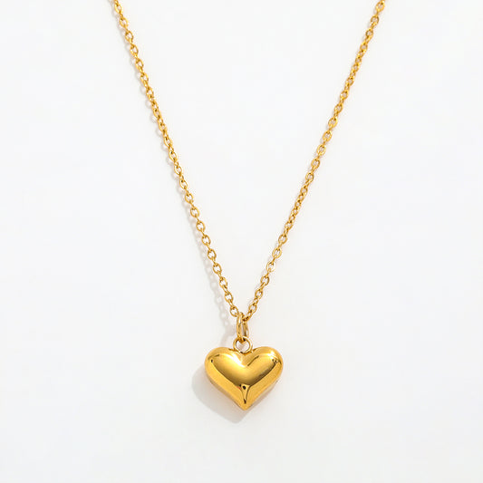 Heart Pendant Necklace | 18K Gold Plated
