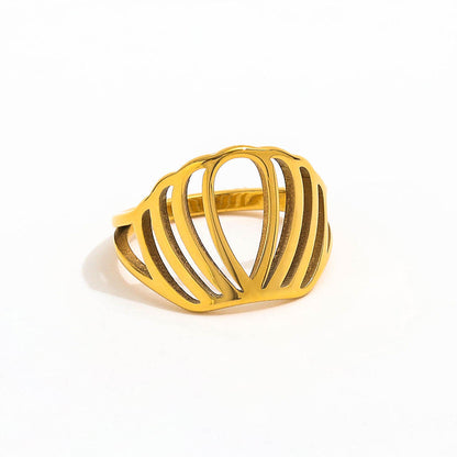 Crown Chunky Band Ring | 18K Gold Plated