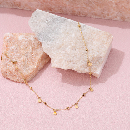 Dot Charm Necklace | 18K Gold Plated