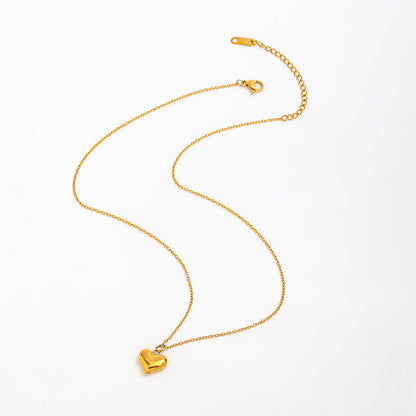 Heart Pendant Necklace | 18K Gold Plated