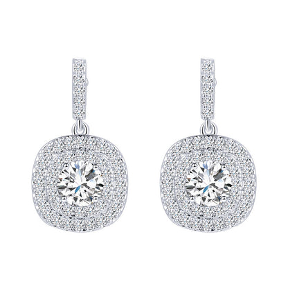 Micro Paved Drop Earrings | Cubic Zirconia