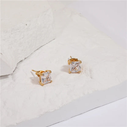 Simple Cubic Zirconia Earrings