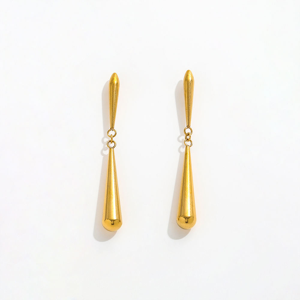 Water Drop Style Earrings | 18K Gold Plated
