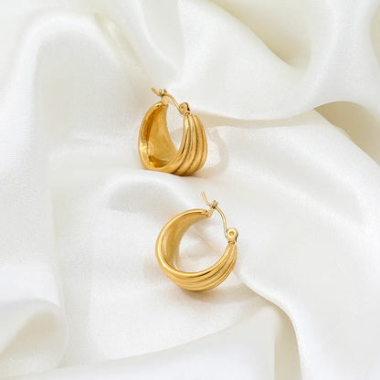 Multi Layer Chunky Hoop Earrings